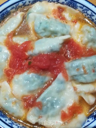 西红柿酸汤水饺的做法步骤：7