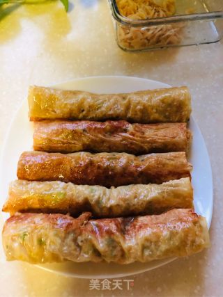 红薯萝卜鸡肉腐皮卷的做法步骤：21