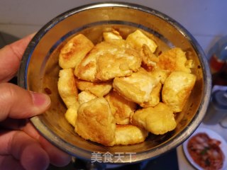 辣白菜烧豆腐的做法步骤：8