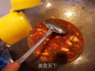 辣白菜烧豆腐的做法步骤：16