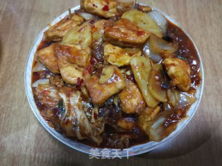 辣白菜烧豆腐的做法步骤：22
