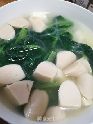 小白菜豆腐汤的做法步骤：8