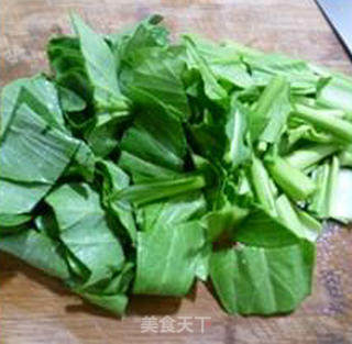 双菇炒油菜蕻大白菜的做法步骤：4