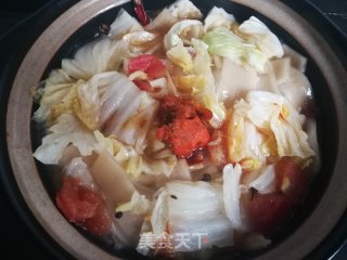 白菜炖川粉的做法步骤：7