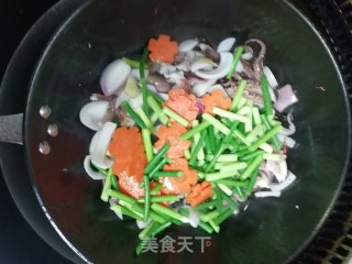 铁板黑胡椒汁爆八爪鱼的做法步骤：11