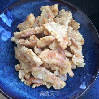 糖醋里脊条的做法步骤：7