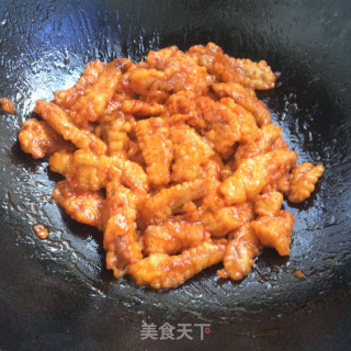 糖醋里脊条的做法步骤：11