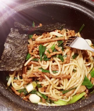 京酱肉丝意面的做法步骤：5