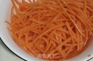 清炒鸡毛菜胡萝卜的做法步骤：3