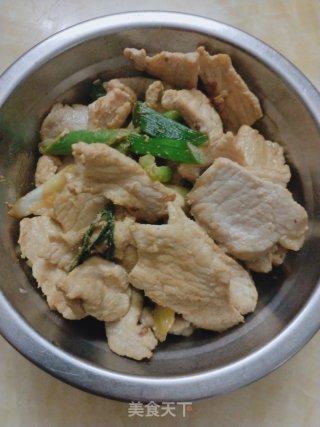蒜苗肉片的做法步骤：6