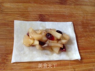 馄饨皮苹果派的做法步骤：8