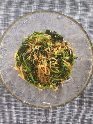凉拌菠菜粉丝的做法步骤：9