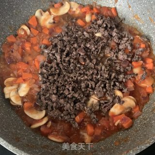 番茄牛肉焗饭的做法步骤：9