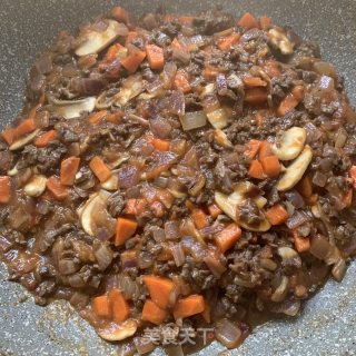 番茄牛肉焗饭的做法步骤：10