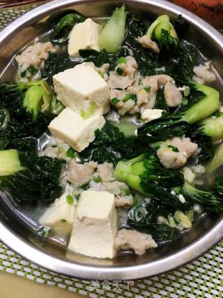 小白菜鱼滑豆腐汤的做法步骤：7