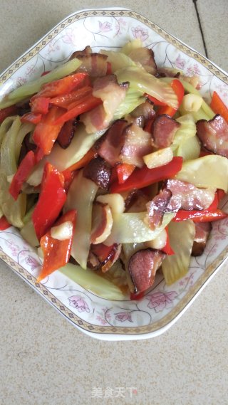莴笋炒腊肉的做法步骤：5