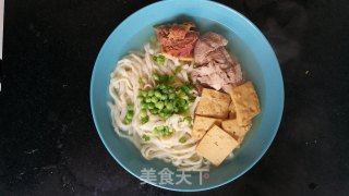 卤煮豆腐干配手擀面的做法步骤：14