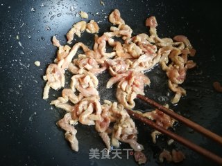 蒜苔炒肉丝的做法步骤：6