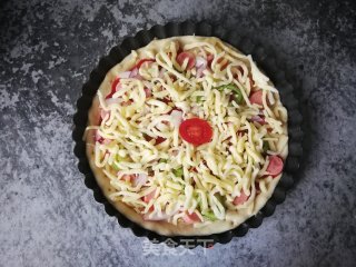 洋葱火腿披萨的做法步骤：18