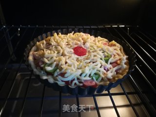 洋葱火腿披萨的做法步骤：19