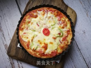 洋葱火腿披萨的做法步骤：23