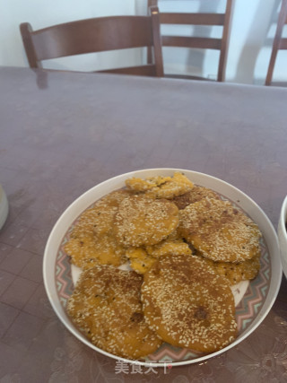 金瓜糯米饼的做法步骤：7