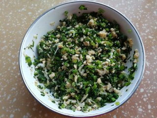 莴笋叶鸡蛋饺子的做法步骤：8