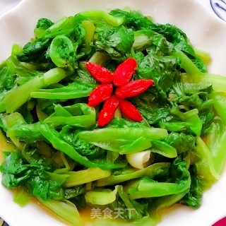 快炒生菜的做法步骤：7