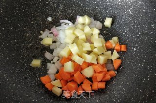 咖喱鸡胸肉焗饭的做法步骤：5
