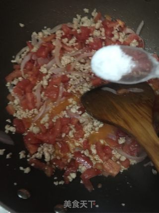 番茄肉酱意大利面的做法步骤：7