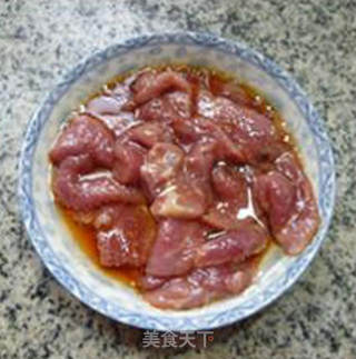 瘦肉片茄子炒粉丝的做法步骤：4