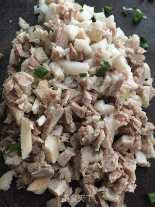 小葱肉末炒饭的做法步骤：3