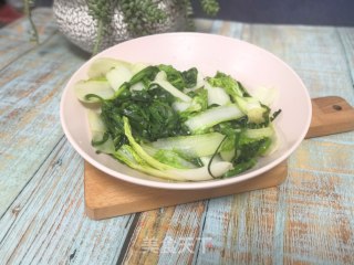 杭白菜炒韭菜的做法步骤：5