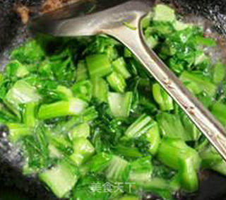 花蛤肉炒菜芯的做法步骤：10