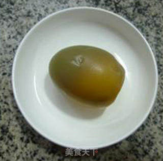 青豆皮蛋炒山药的做法步骤：3
