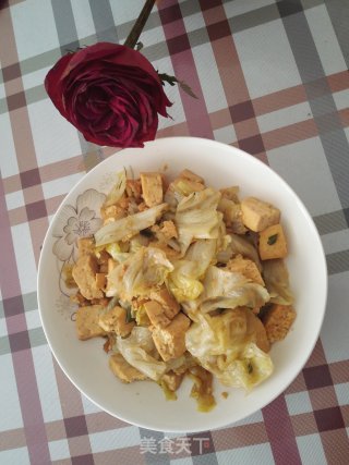 生菜烩豆腐的做法步骤：11