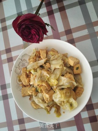 生菜烩豆腐的做法步骤：12