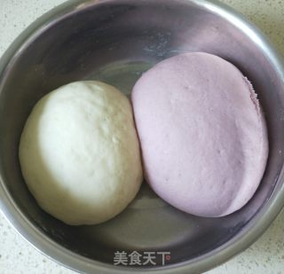 双色豆沙包的做法步骤：5