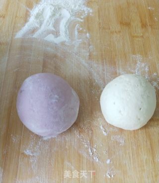 双色豆沙包的做法步骤：6