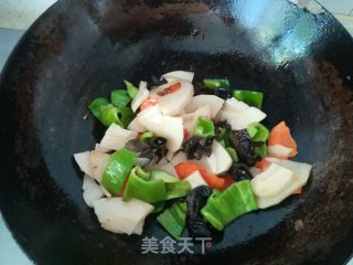 冬笋炒鸡片的做法步骤：7