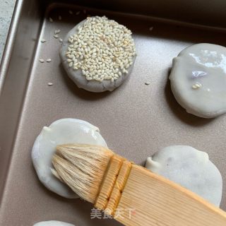 饺子皮版紫薯饼的做法步骤：6