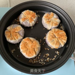 饺子皮版紫薯饼的做法步骤：10