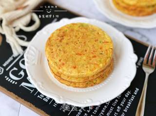 香葱胡萝卜饼的做法步骤：9