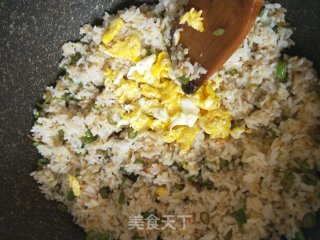 豆角蛋炒饭的做法步骤：8