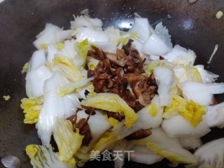 白菜炖榛蘑的做法步骤：5