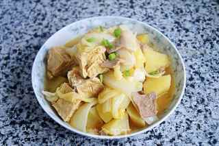 白菜炖冻豆腐的做法步骤：8