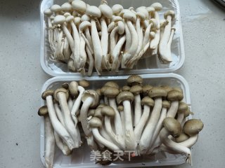 #凉菜#剁椒拌双菇的做法步骤：1