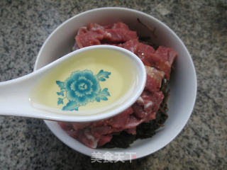 梅干菜蒸里脊肉的做法步骤：8