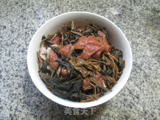 梅干菜蒸里脊肉的做法步骤：12