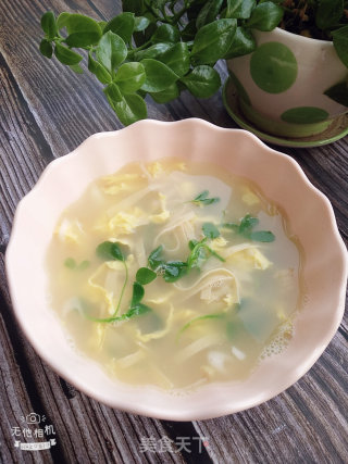 豆皮鸡蛋汤的做法步骤：11